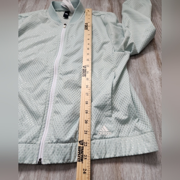 Adidas Women's Mint Green Summer Bomber New Athleisure Activewear Sz M - Picture 7 of 9